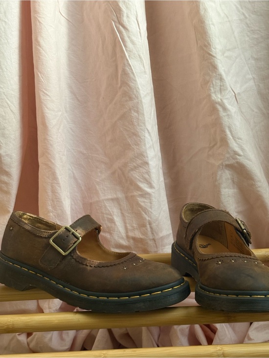 Dr. Martens Shoes - Dr. Martens Tan Leather Mary Jane Shoe